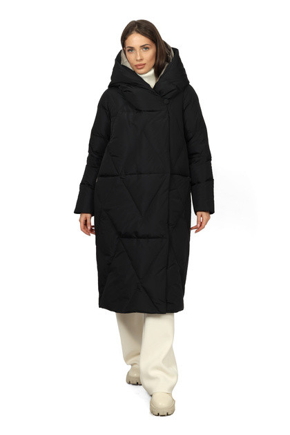 Пальто женское 9266-0824-1 `Angello Mod` черный