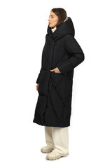 Пальто женское 9266-0824-1 `Angello Mod` черный