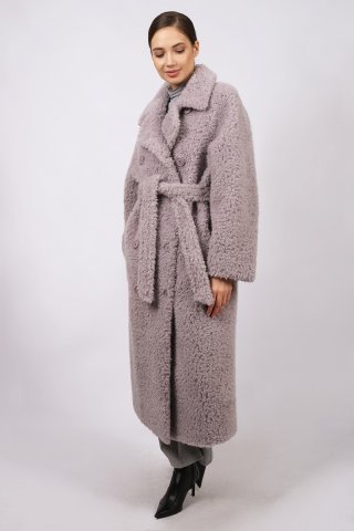 Пальто шерстяное женское 20377-1-0923 `Angello Mod` серый