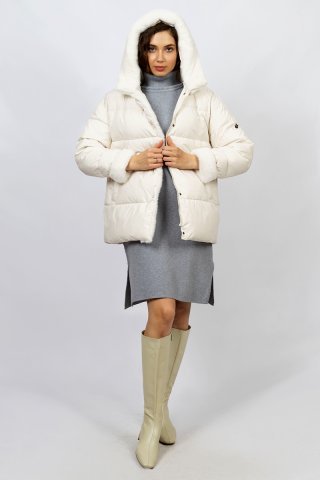Куртка женская 9580-1123 `Zheno` молочный