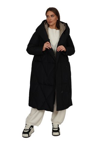 Пальто женское 9266-0723 `Angello Mod` черный