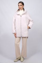 Куртка шерстяная женская 20128-0923 `Angello Mod` молочный