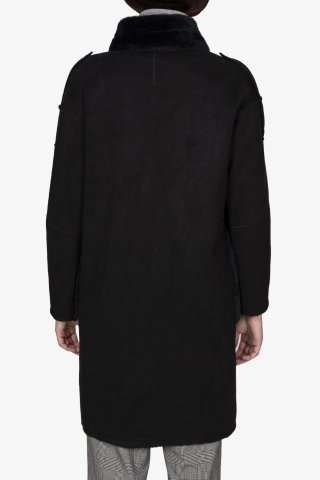 Пальто двухстороннее женское M1183-0921 `Zheno` черный