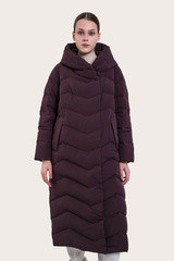Пальто женское 9720-0925-3 `Angello Mod` бордовый