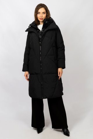 Пальто женское 28515-1123 `Zheno` черный