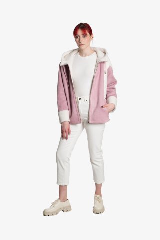 Куртка двухсторонняя женская 1390-0222 `Zheno` розовый