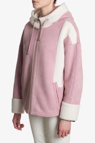 Куртка двухсторонняя женская 1390-0222 `Zheno` розовый