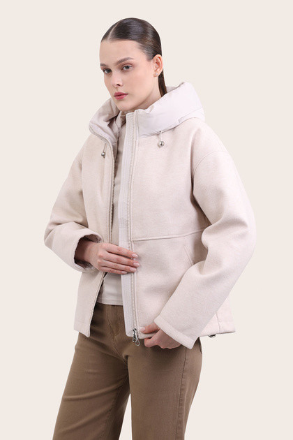 Куртка женская L258-0226-3 `Zheno Art` молочный Куртка женская L258-0226-3 `Zheno Art` молочный