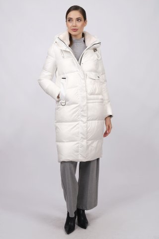 Пальто женское 3127-1023 `Zheno` белый