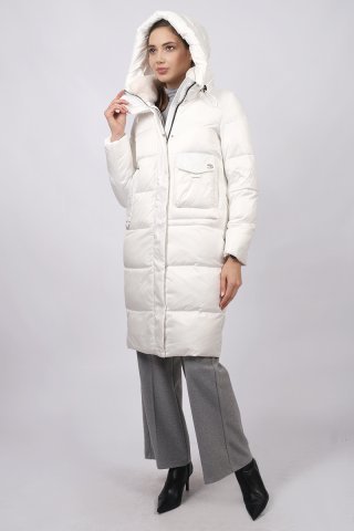 Пальто женское 3127-1023 `Zheno` белый