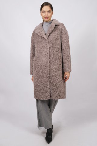 Пальто шерстяное женское 20012-0823 `Angello Mod` серый
