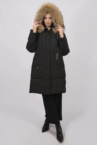 Пальто женское 3142-1023 `Zheno` черный