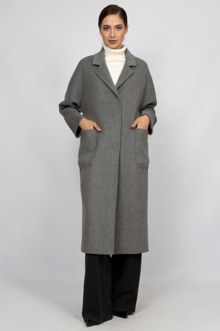 Пальто женское 690-0823 `Zheno` серый
