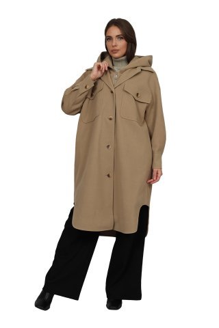 Пальто женское 115S-0723 `Zheno` бежевый