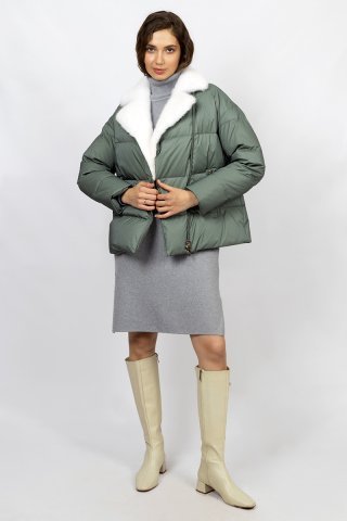 Куртка женская 302-1023 `Zheno` оливковый