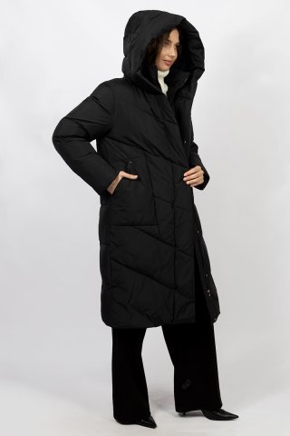 Пальто женское 3713-1123 `Ice Bear` черный