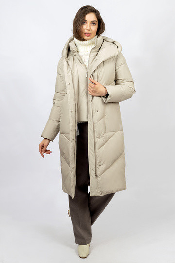 Пальто женское 3713-1123 `Ice Bear` фисташковый