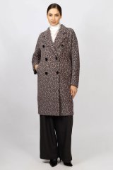 Пальто женское 1974DB-1223 `Zheno` коричневый