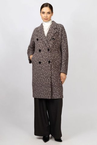 Пальто женское 1974DB-1223 `Zheno` коричневый