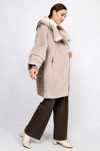 Пальто шерстяное женское 20271-1-0923 `Angello Mod` капучино