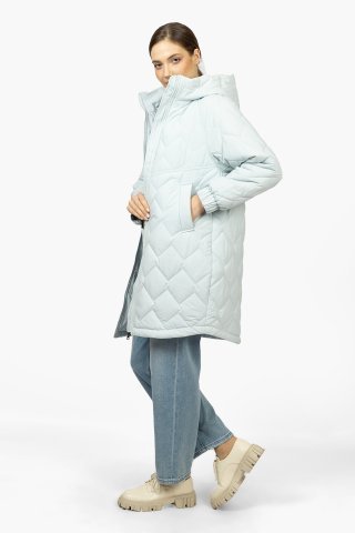 Пальто женское 7913-0224 `Zheno` голубой