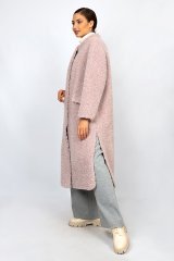 Пальто шерстяное женское 20190-0823 `Angello Mod` темно-розовый
