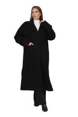 Пальто женское F32-0823 `Zheno` черный