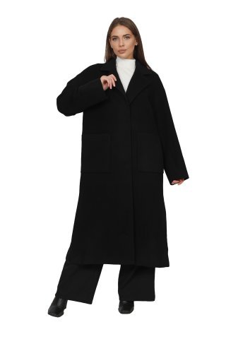 Пальто женское F32-0823 `Zheno` черный