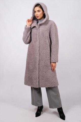 Пальто шерстяное женское 20289-0923 `Angello Mod` серый