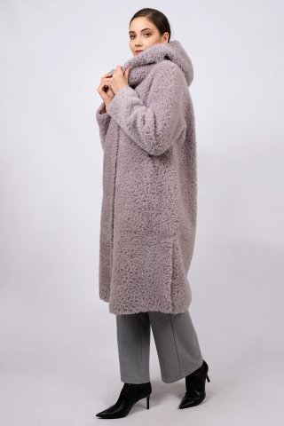 Пальто шерстяное женское 20289-0923 `Angello Mod` серый