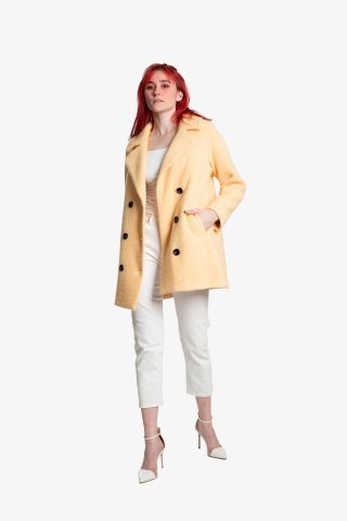 Пальто женское LL27023-0222 `Zheno` горчичный