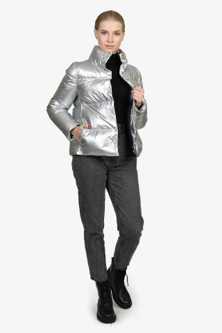 Куртка женская 2AWAM60-0720 `Add` серебро