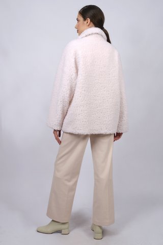 Куртка шерстяная женская 20373-0923 `Angello Mod` молочный