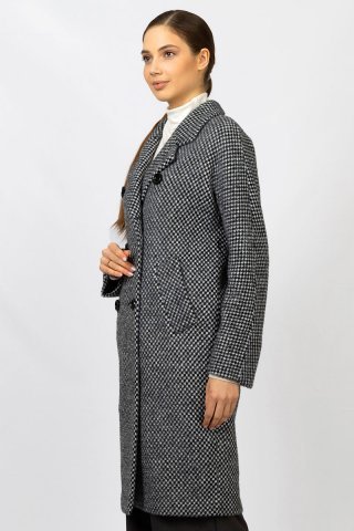 Пальто женское 1974HG-0124 `Zheno` черный