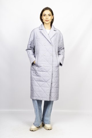 Пальто женское 6612-0223 `Zheno` светло-серый