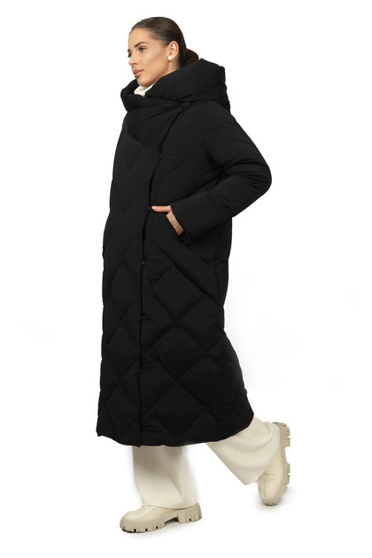 Пальто женское 9293-0824-2 `Angello Mod` черный