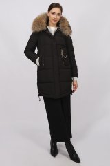 Пальто женское 386-1023 `Zheno` черный