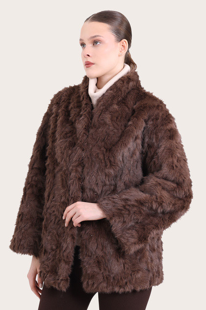 Шуба женская 20637-1025-3 `Angello Mod` карамель