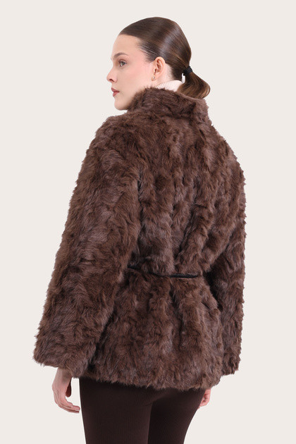 Шуба женская 20637-1025-3 `Angello Mod` карамель