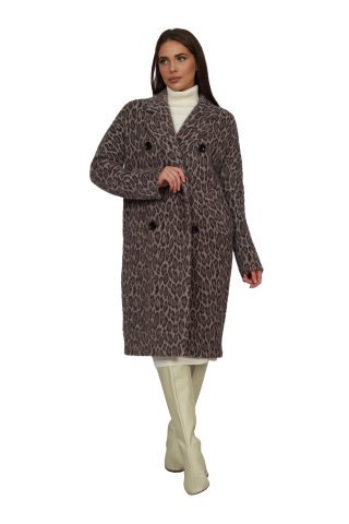 Пальто женское 1974DB-0723 `Zheno` леопард