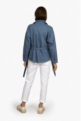 Куртка джинсовая женская 225250-0323 `Bloom` голубой