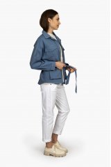 Куртка джинсовая женская 225250-0323 `Bloom` голубой