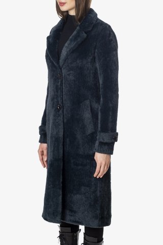 Пальто женское F39CH-0122 `Zheno` изумрудный
