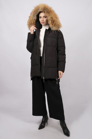 Пальто женское 3202-1023 `Zheno` черный