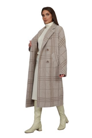 Пальто женское 1974DG-0723 `Zheno` бежевый