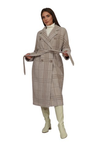 Пальто женское 1974DG-0723 `Zheno` бежевый