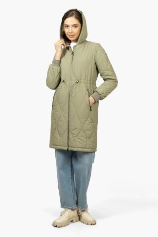 Пальто женское 7933-0224 `Zheno` оливковый
