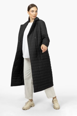 Пальто женское 6622-0224 `Zheno` черный