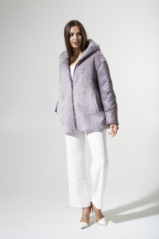 Куртка шерстяная женская 20282-0722 `Angello Mod` серый