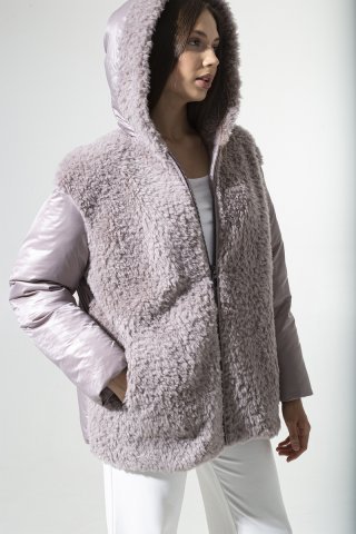 Куртка шерстяная женская 20282-0722 `Angello Mod` серый